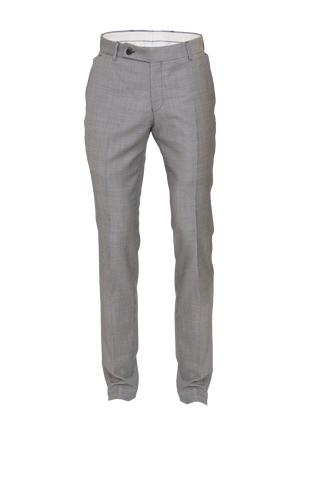 HOUNDSTOOTH FITTED WOOL DRESS TROUSER