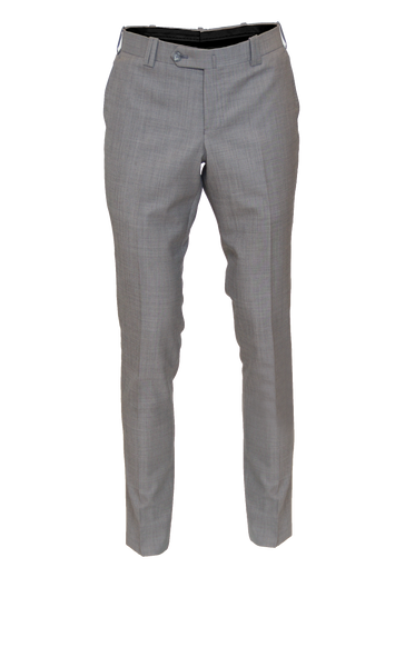 LIGHT GREY FITTED WOOL SUIT TROUSER
