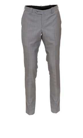LIGHT GREY FITTED WOOL SUIT TROUSER